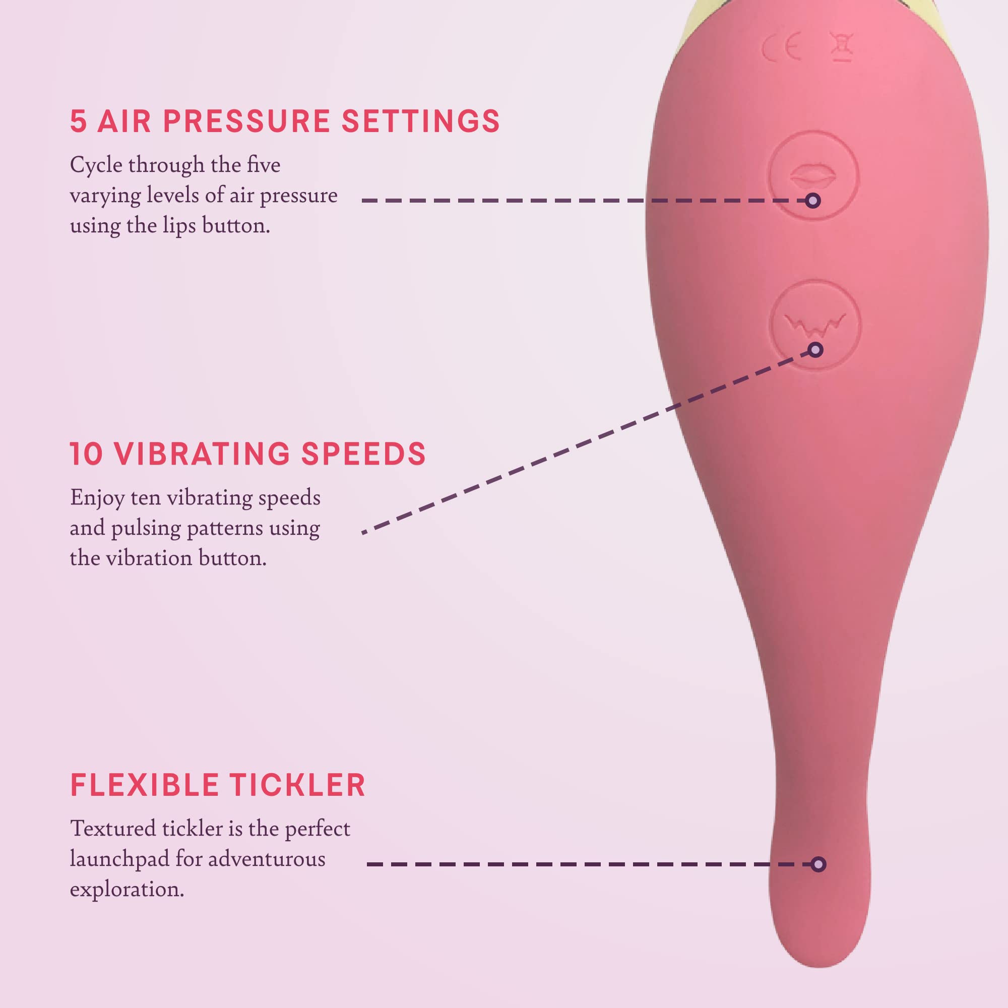 The Adventurer Air Technology Clitoral / Nipple Toy
